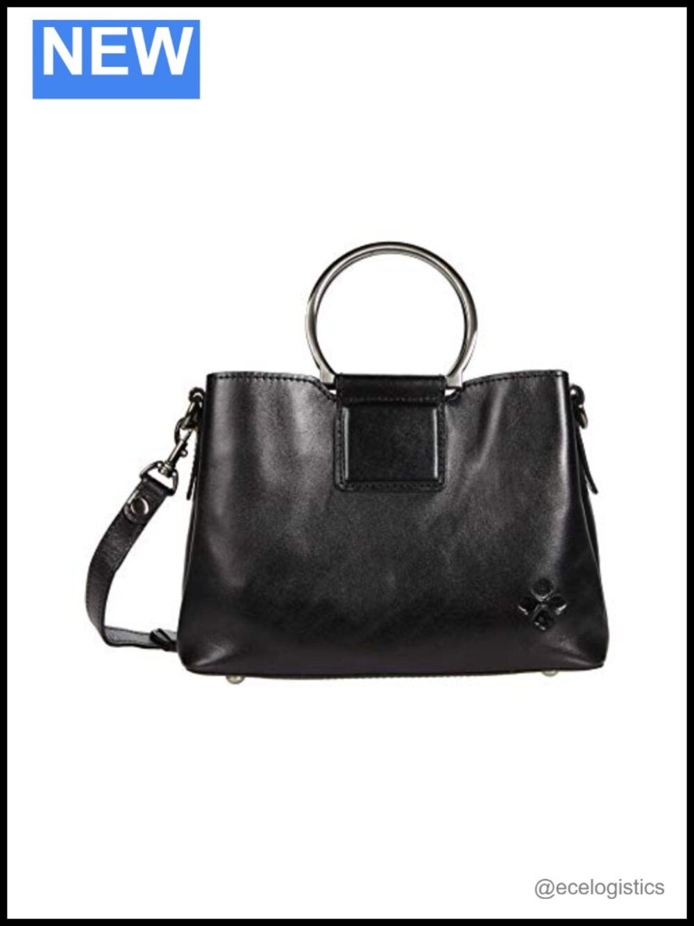 Full Grain Leather Satchel Handbag, Zip Closure, Hand-Carry Purse